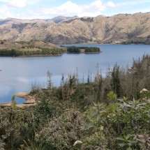 Lake close to the pass from Cochabamba to Villa Tunari